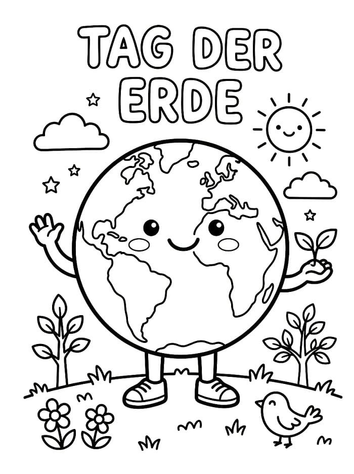 Tag der Erde Kostenlos ausmalbilder