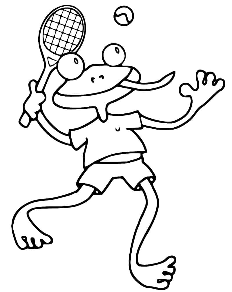 Tennis Für 4-Jährige Kinder ausmalbilder
