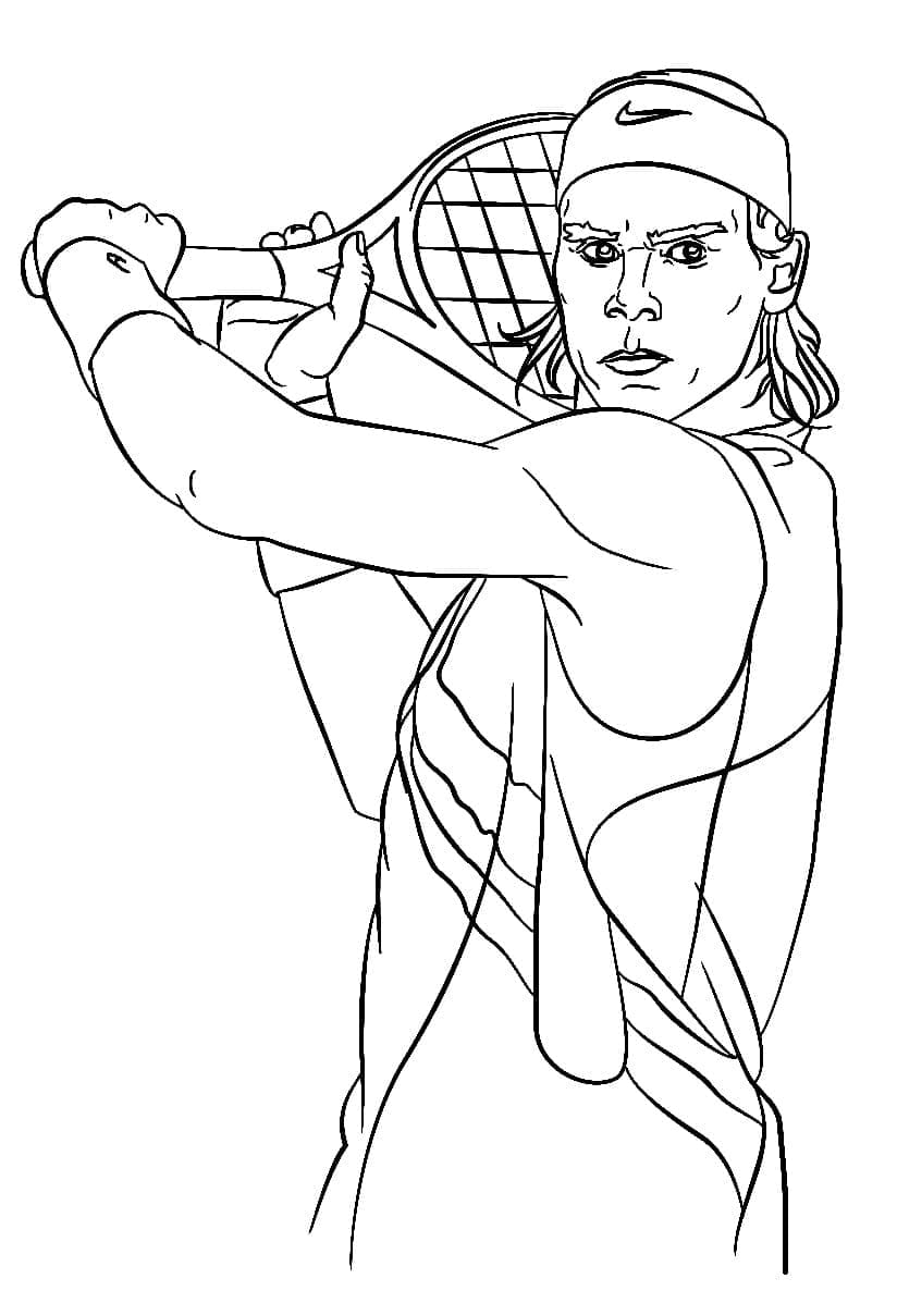 Tennis Für 6-Jährige Kinder ausmalbilder