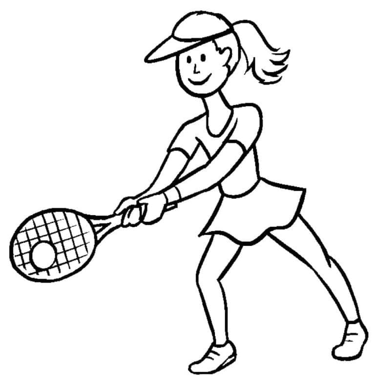 Tennis Gratis ausmalbilder