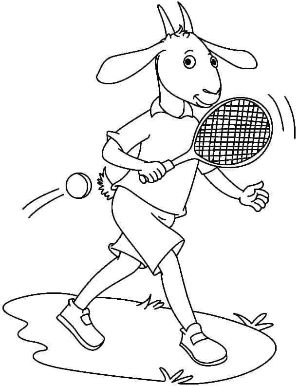 Tennis Spiel ausmalbilder