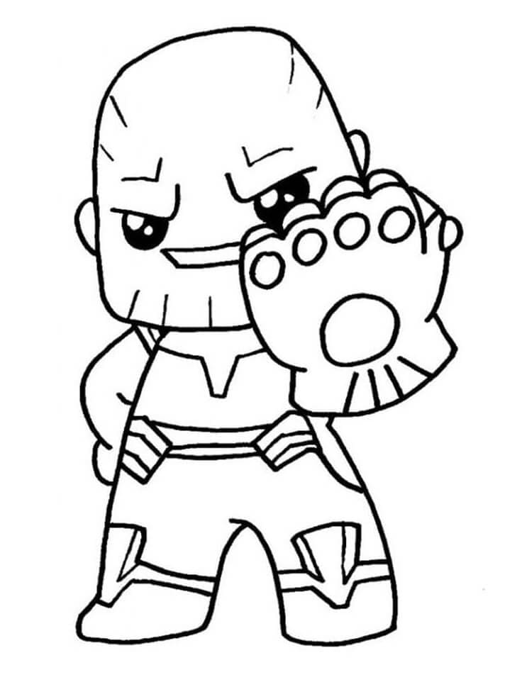 Thanos für 1-jährige Kinder ausmalbilder
