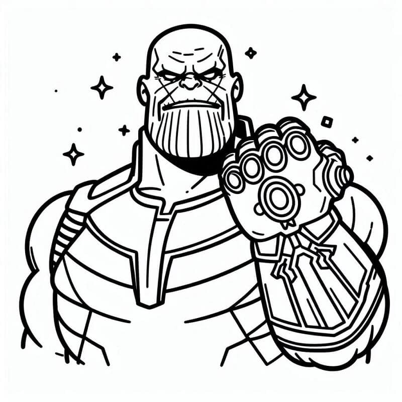 Thanos für 2-jährige Kinder ausmalbilder