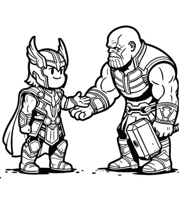 Thanos für 4-jährige Kinder ausmalbilder