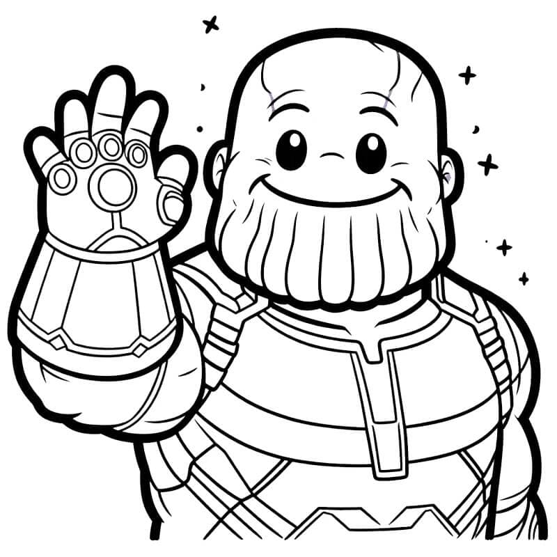 Thanos für 5-jährige Kinder ausmalbilder