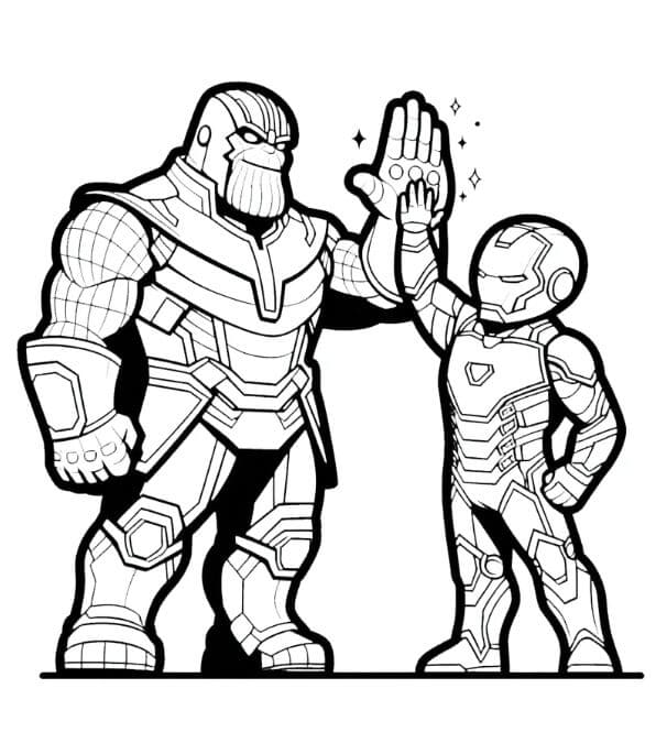 Thanos für 6-jährige Kinder ausmalbilder