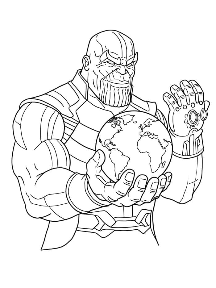 Thanos gratis ausmalbilder