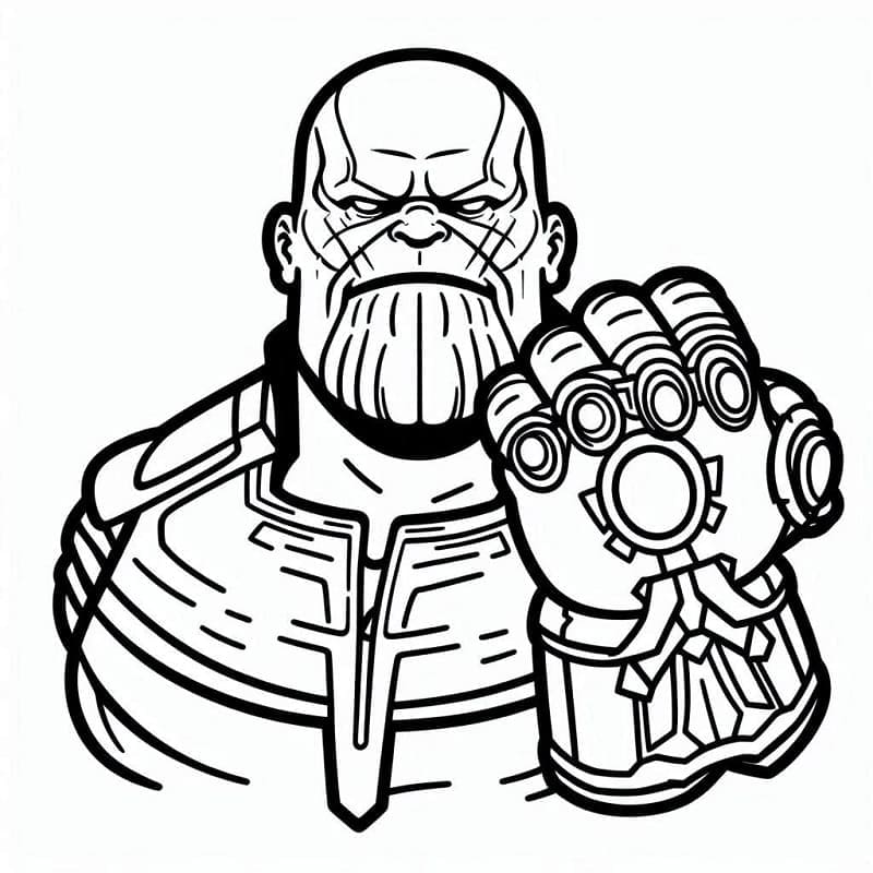 Thanos in Marvel Comics ausmalbilder