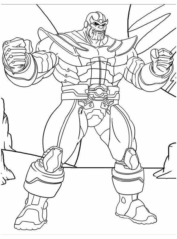 Thanos zum Drucken ausmalbilder