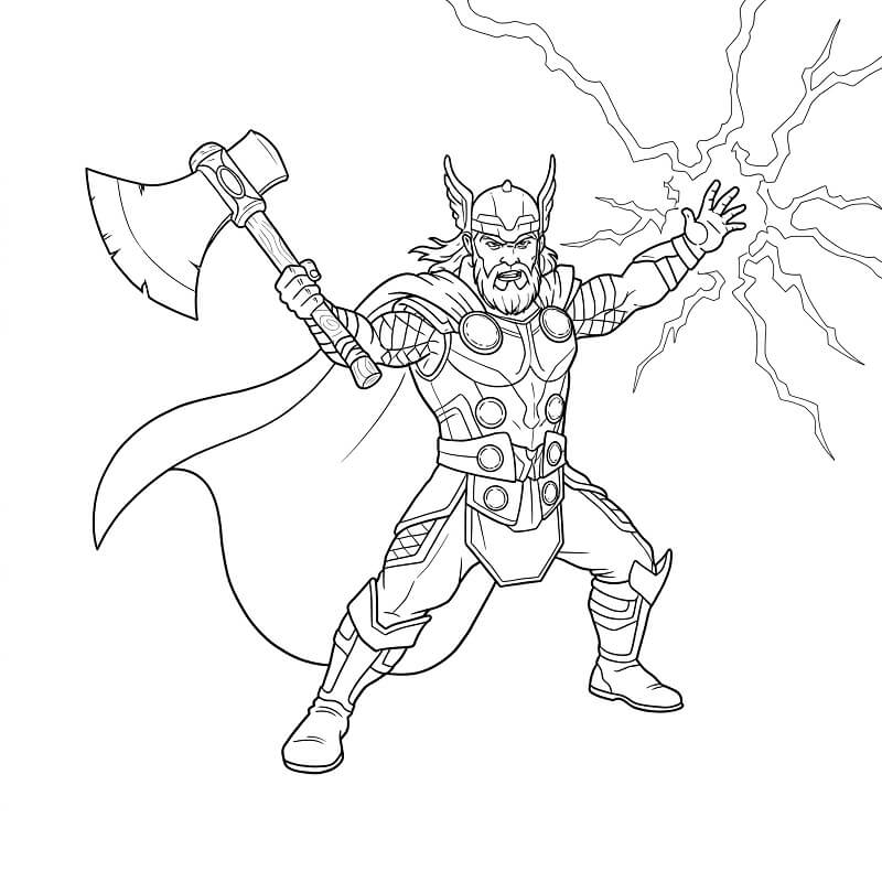 Thor Bild ausmalbilder