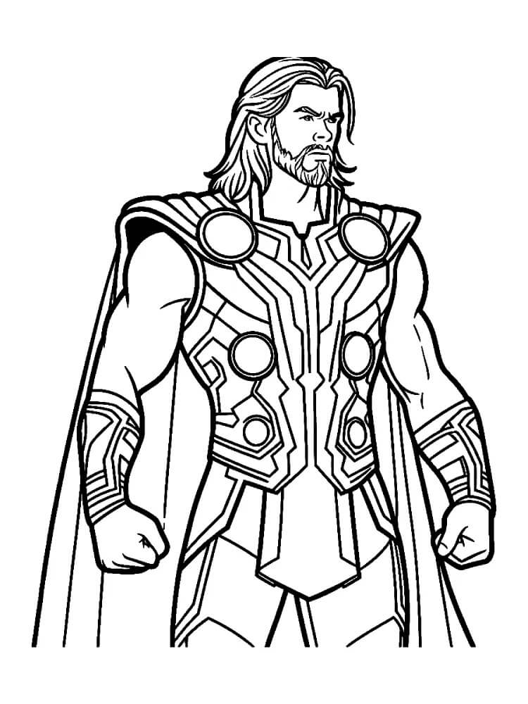 Thor Kostenloser für Kinder ausmalbilder