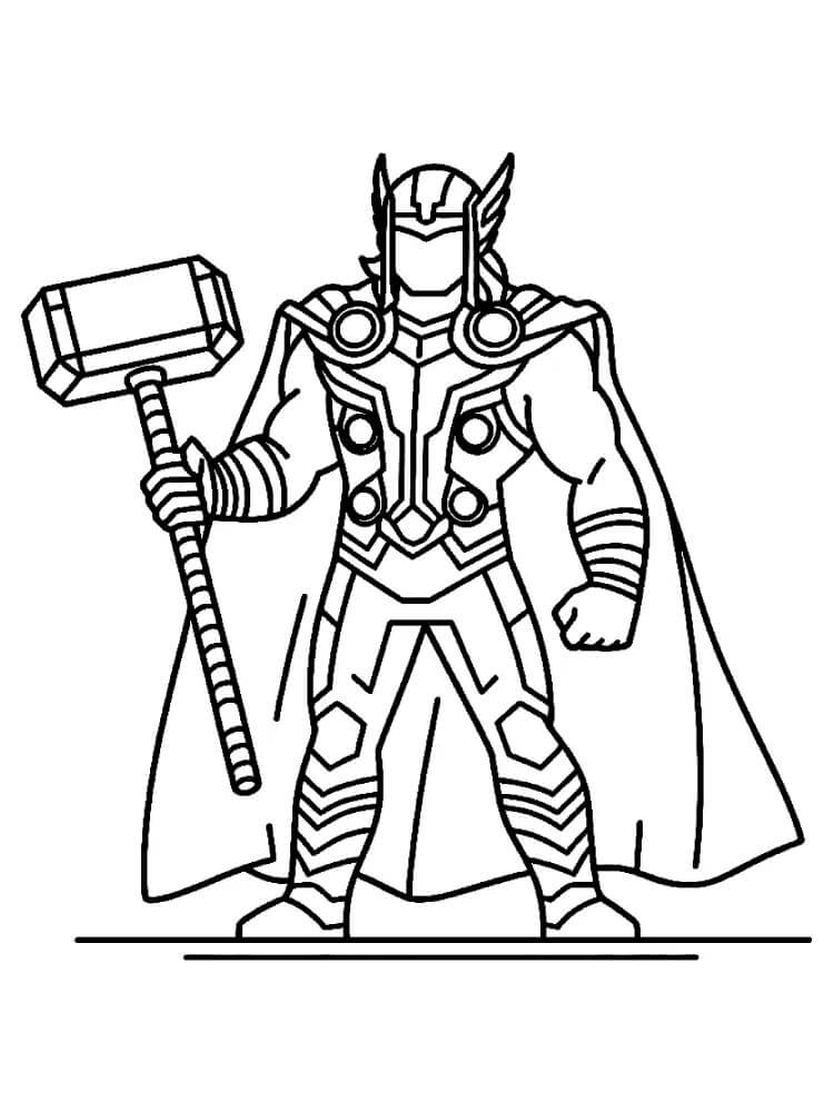 Thor gratis druckbar ausmalbilder