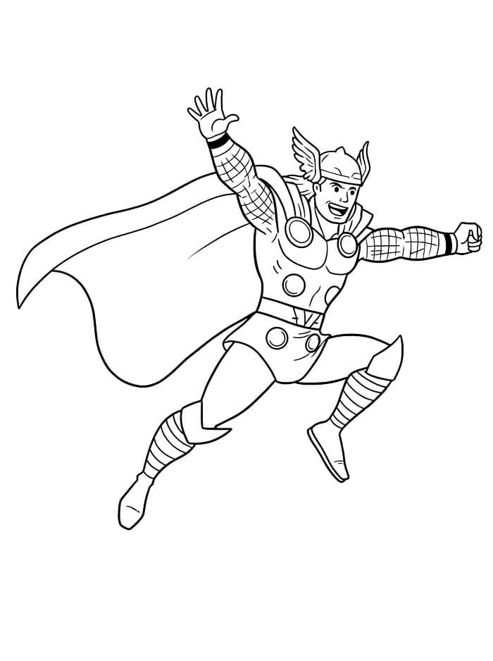 Thor gratis ausmalbilder