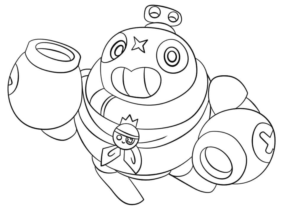 Tick Brawl Stars ausmalbilder
