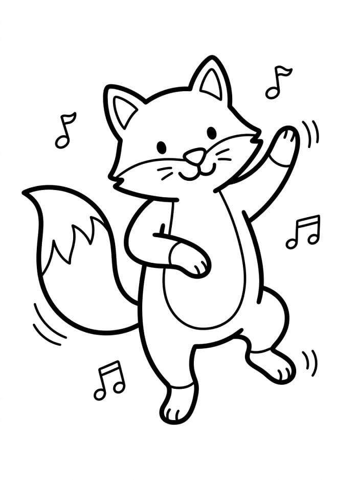 Tier Fuchs ausmalbilder