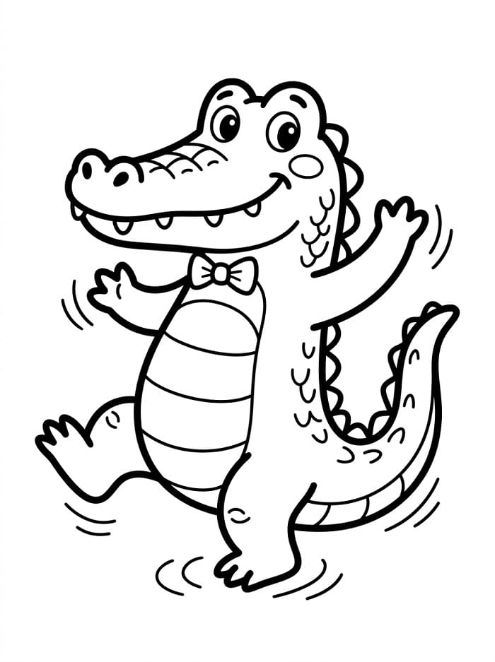 Tier Krokodil ausmalbilder