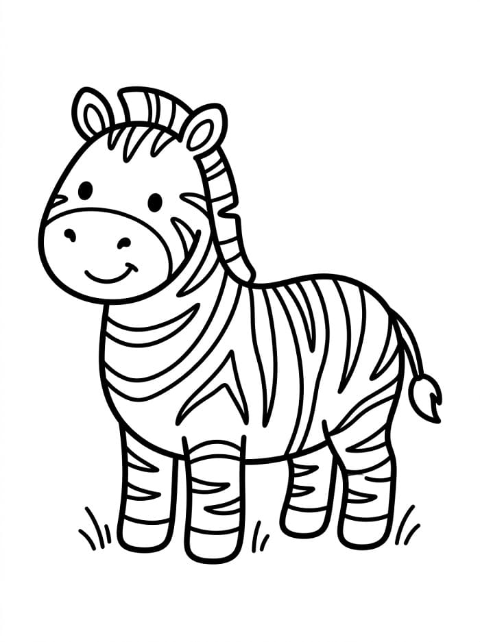 Tier Zebra ausmalbilder