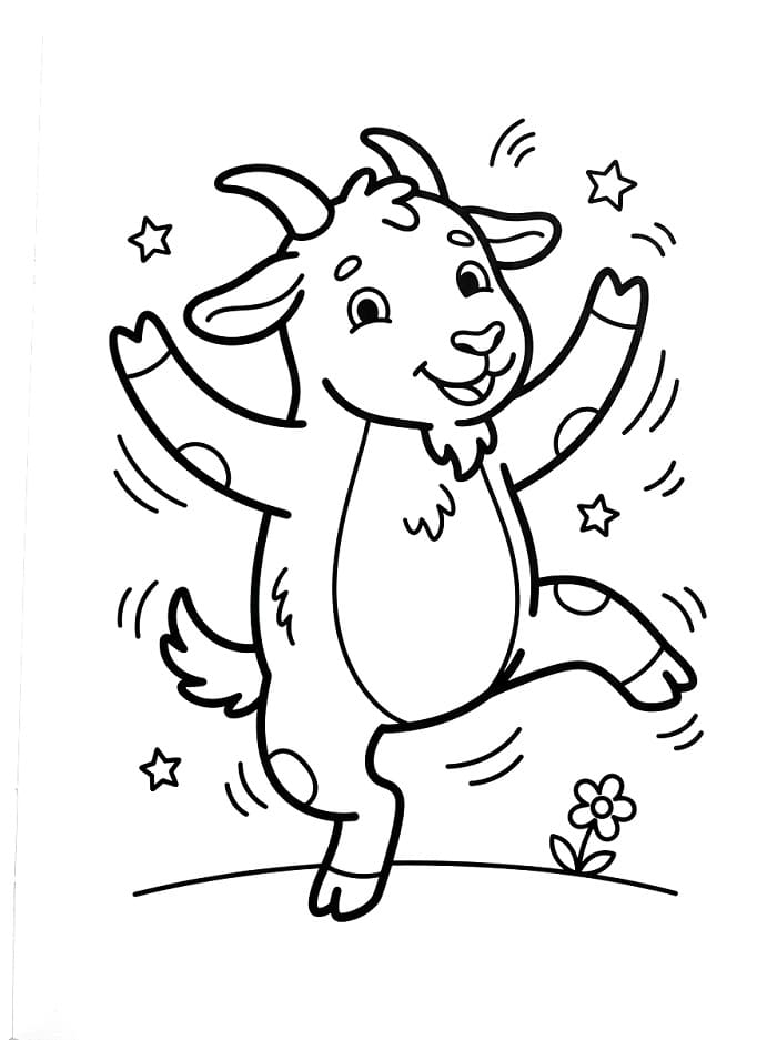 Tier Ziege ausmalbilder