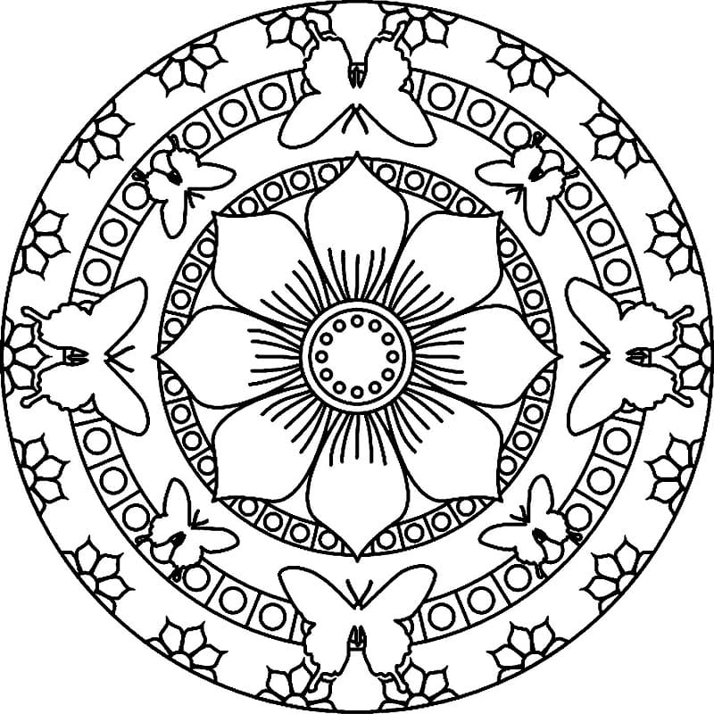 Tiere Mandala zum Drucken ausmalbilder