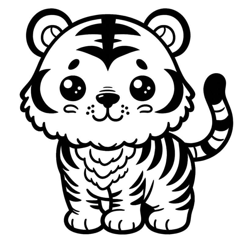 Tiger Druckbar Gratis ausmalbilder