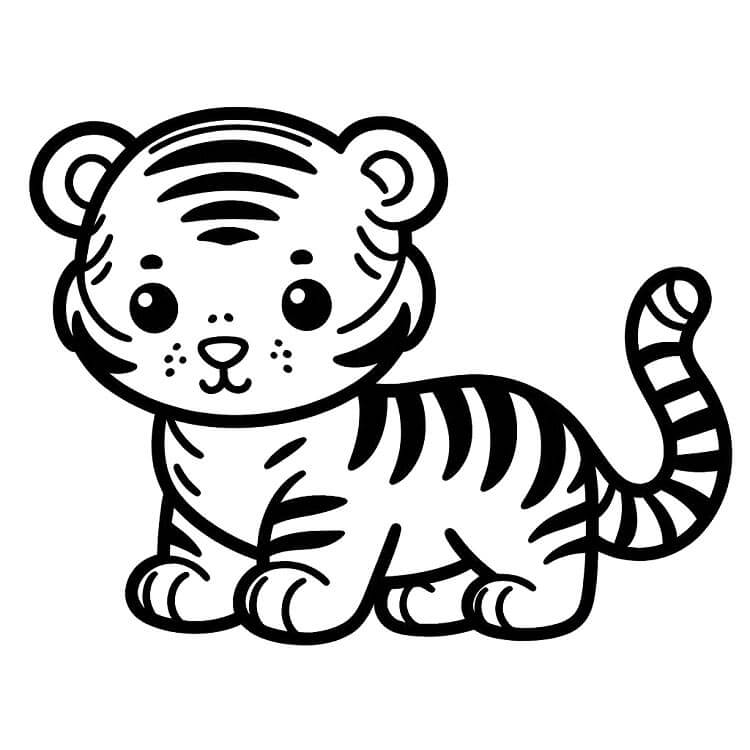 Tiger Druckbares Bild ausmalbilder