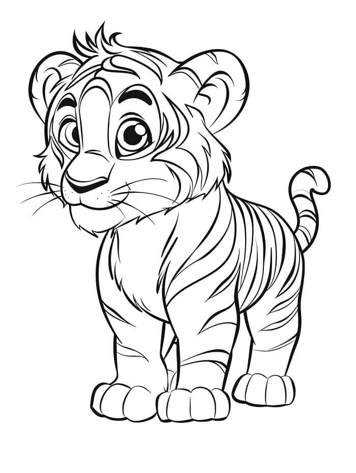 Tiger Kostenlos Für Kinder ausmalbilder