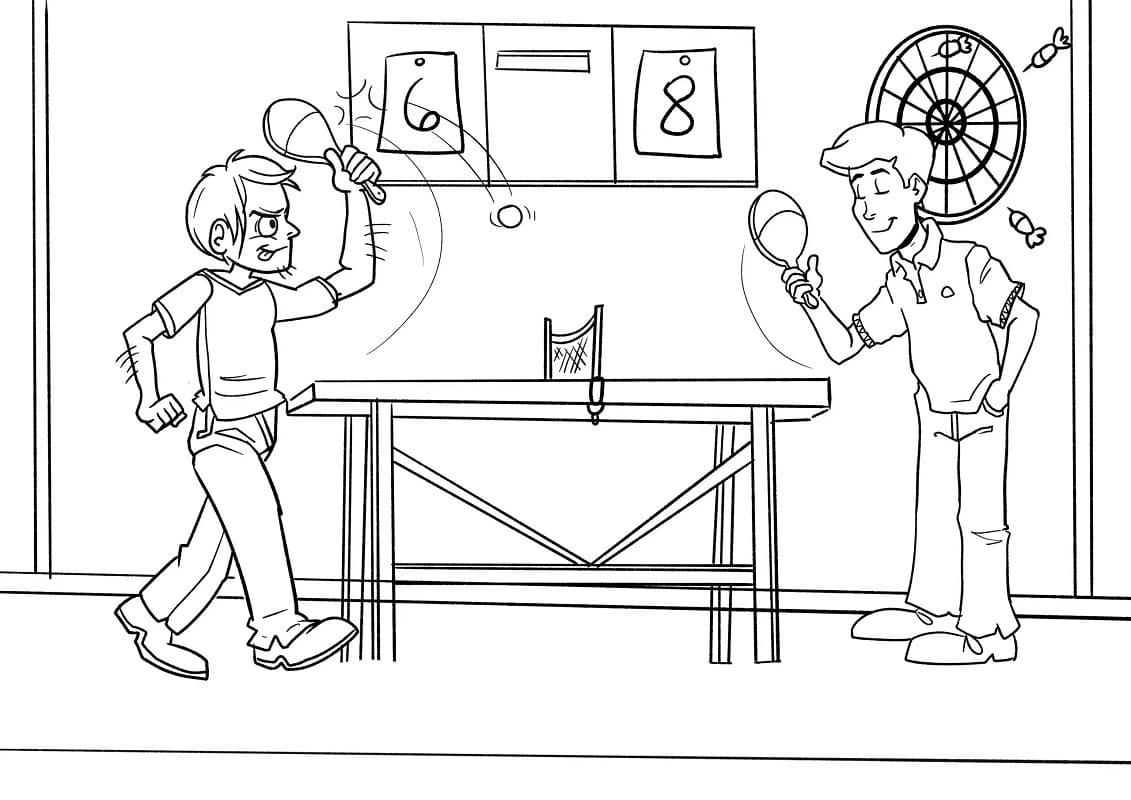 Tischtennis (14) ausmalbilder