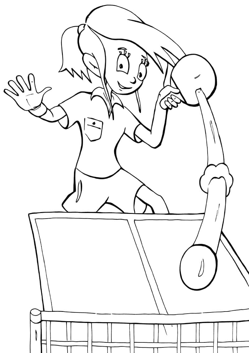 Tischtennis (16) ausmalbilder