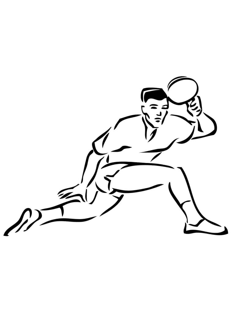 Tischtennis (2) ausmalbilder