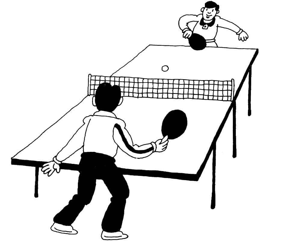 Tischtennis (3) ausmalbilder