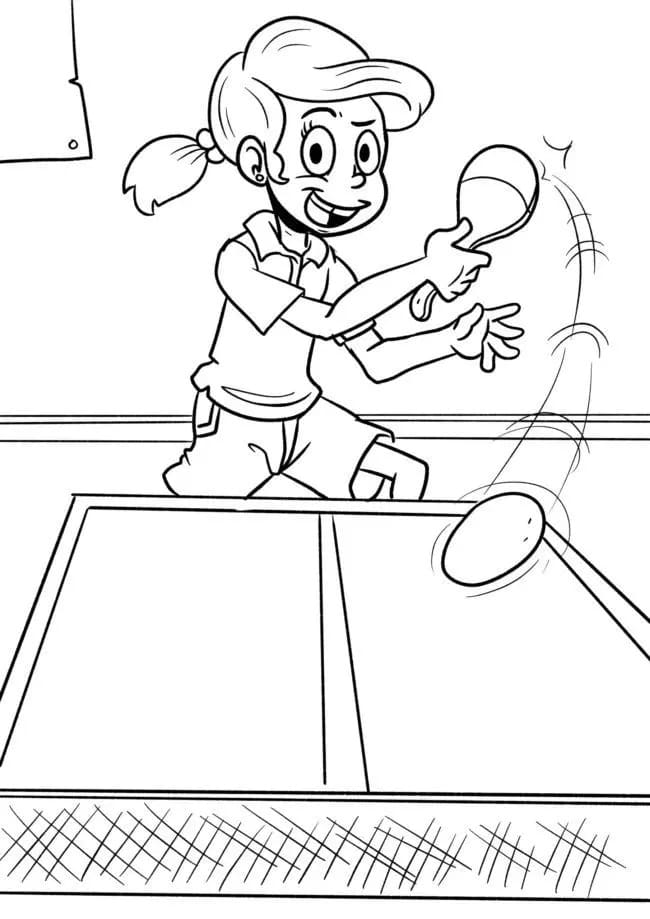 Tischtennis ausmalbilder