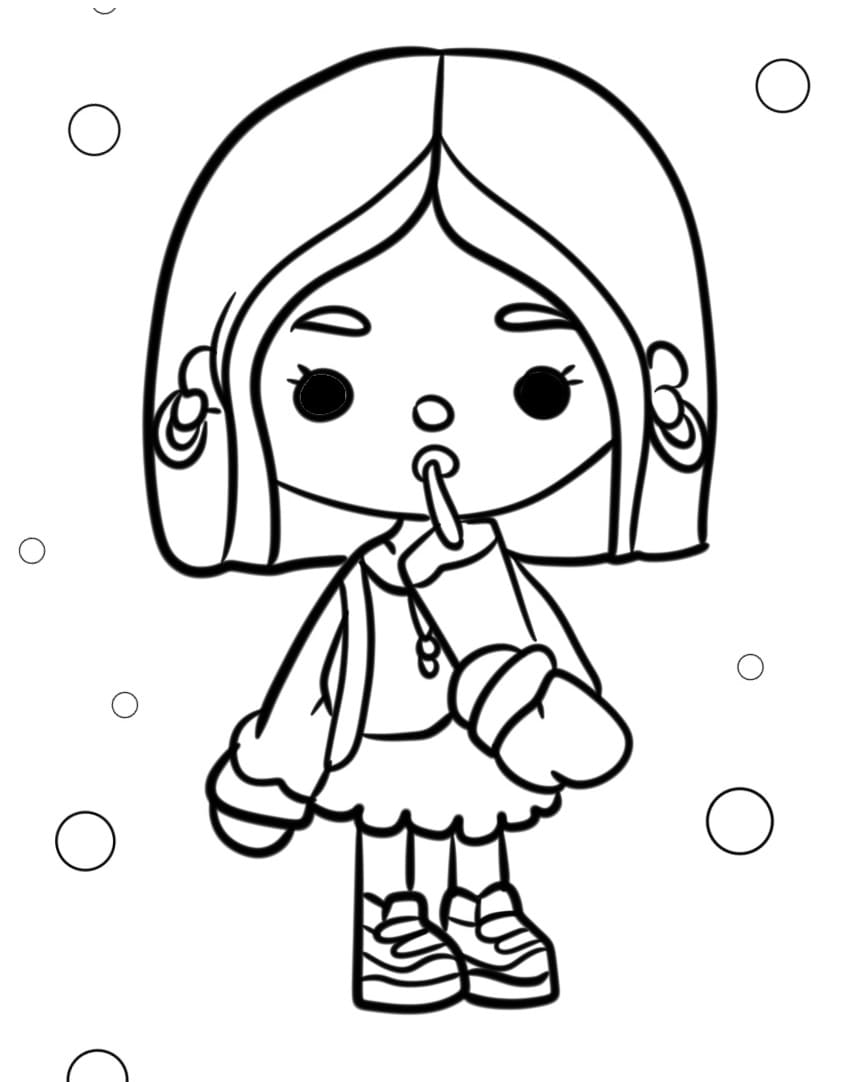 Toca Boca Charakter ausmalbilder