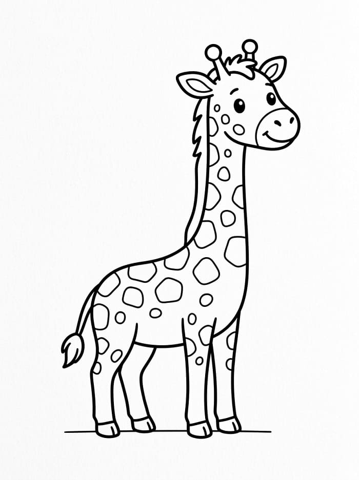 Tolle Giraffe ausmalbilder