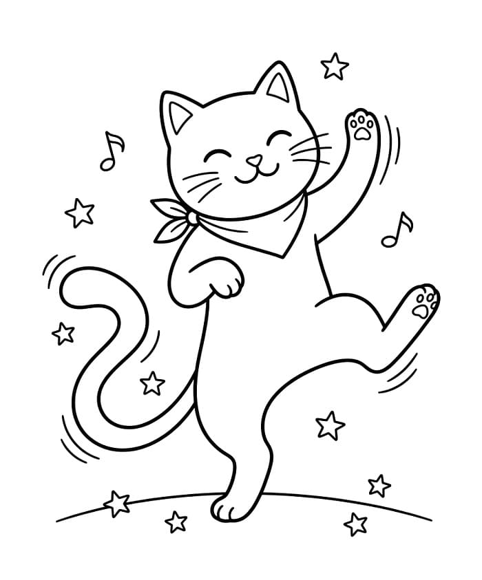 Tolle Katze ausmalbilder