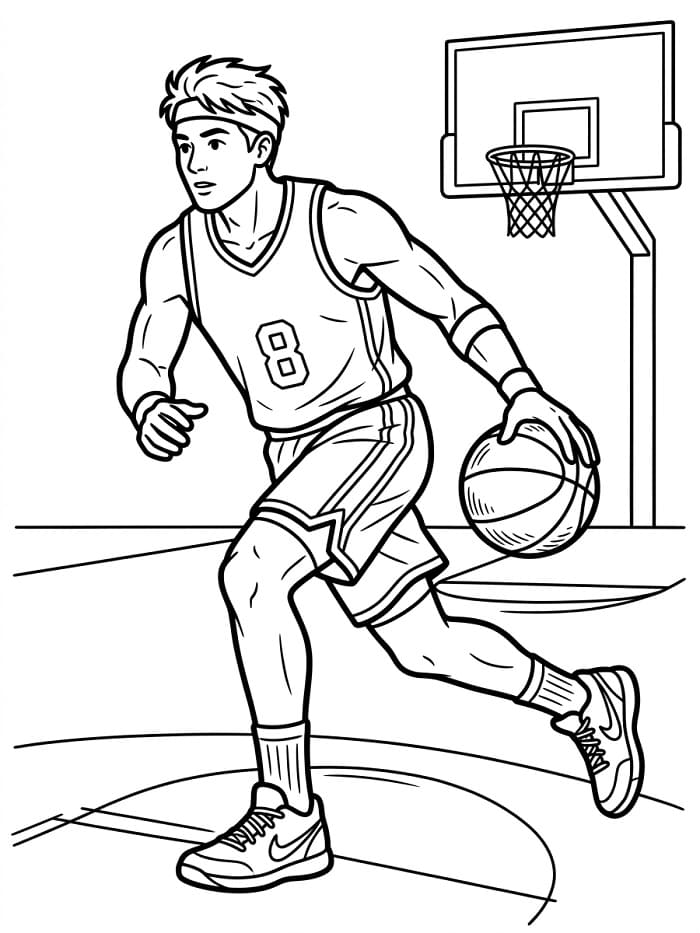Toller Basketball ausmalbilder