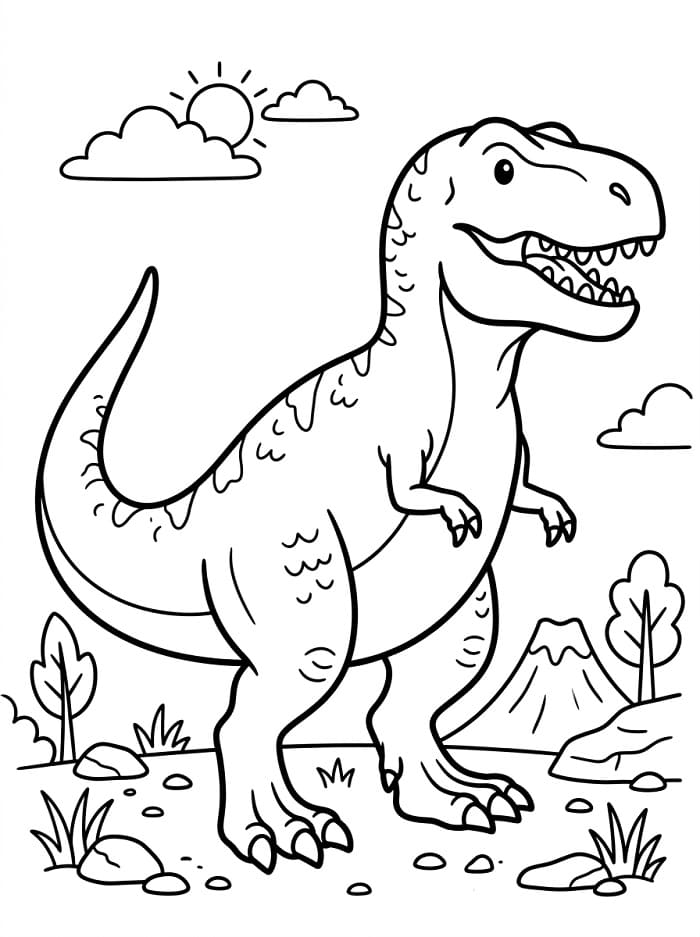 Toller Dinosaurier ausmalbilder