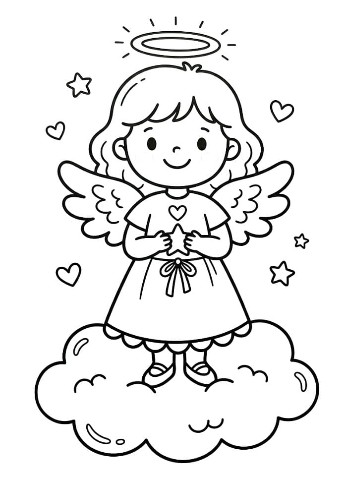 Toller Engel ausmalbilder