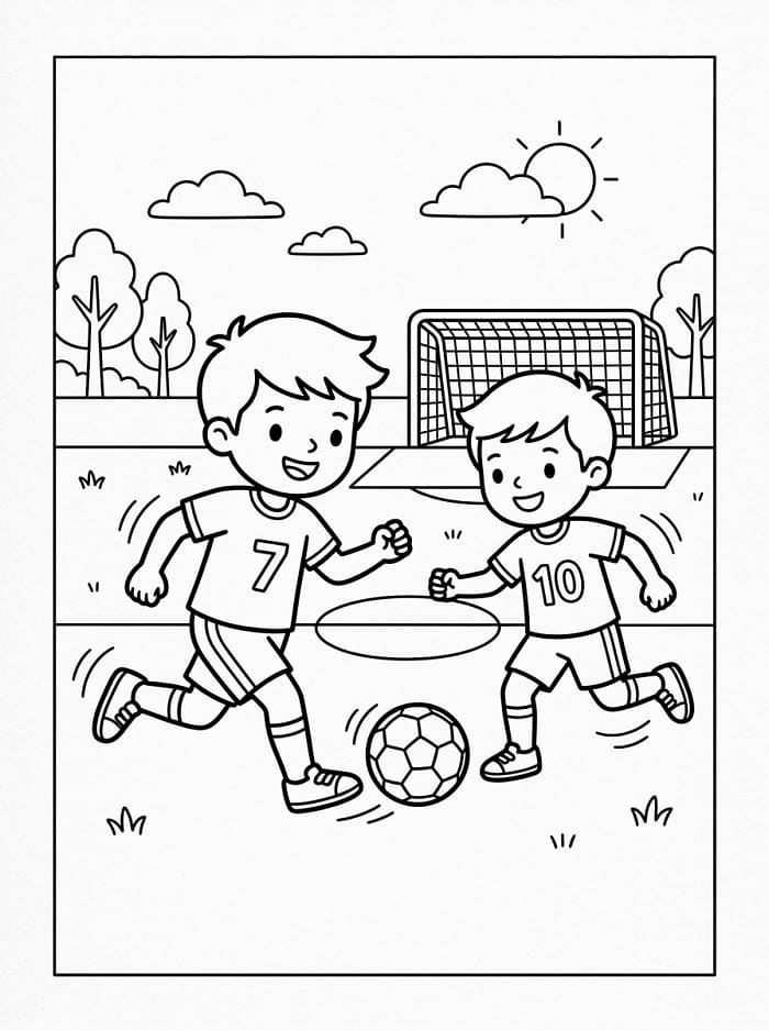 Fußball ausmalbilder