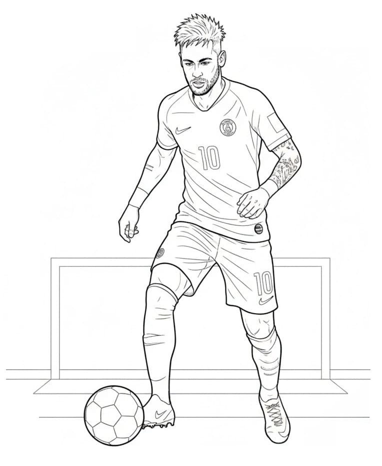 Toller Neymar ausmalbilder