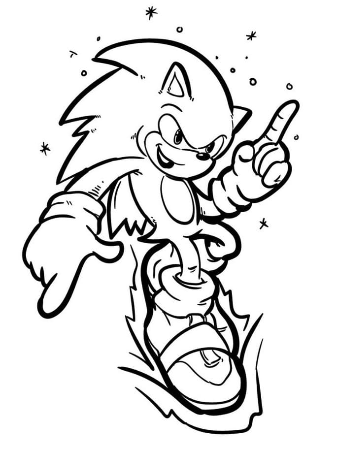 Toller Sonic ausmalbilder