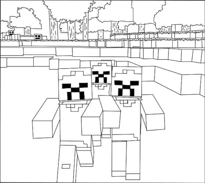 Tolles Minecraft ausmalbilder