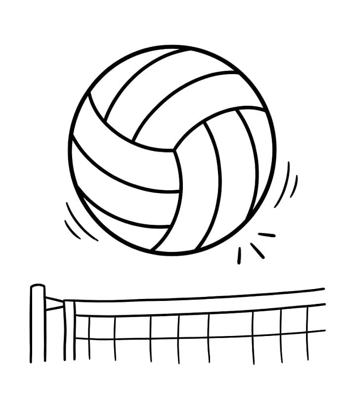 Tolles Volleyball ausmalbilder