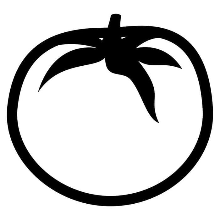 Tomate cho 2-jährige Kinder ausmalbilder