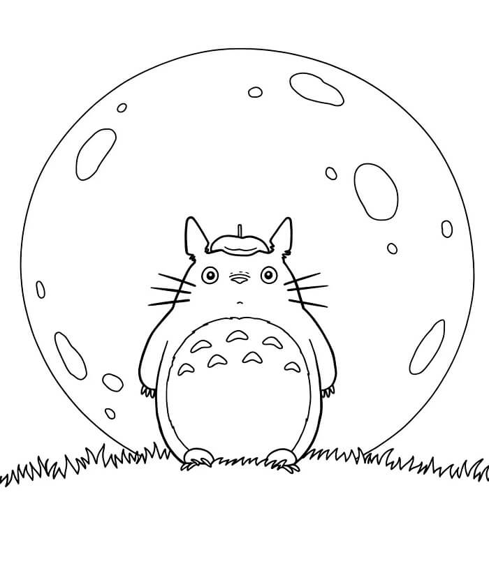 Totoro 2 ausmalbilder