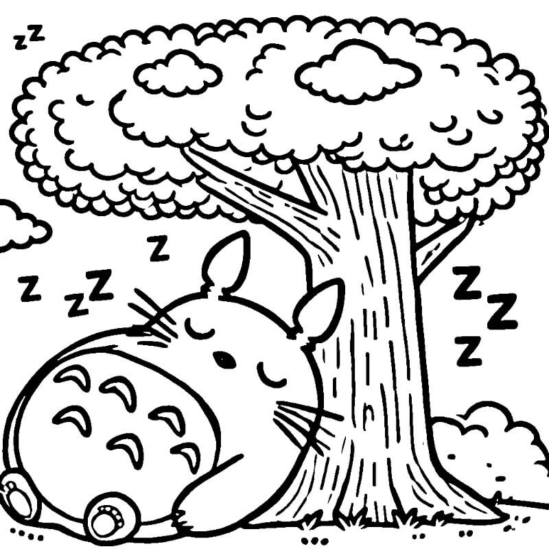 Totoro 4 ausmalbilder