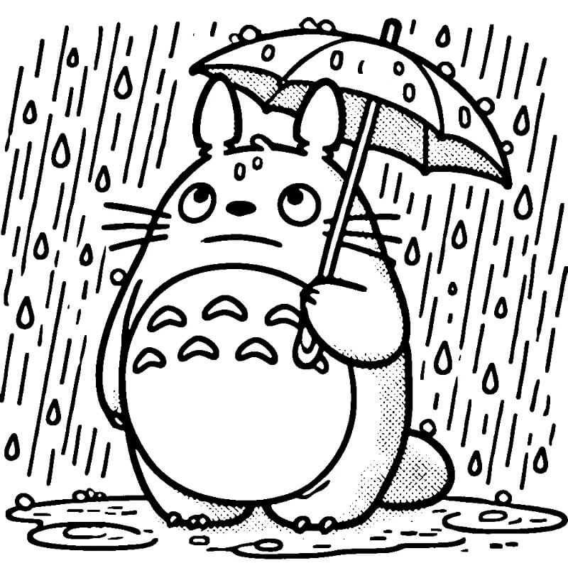 Totoro ausmalbilder
