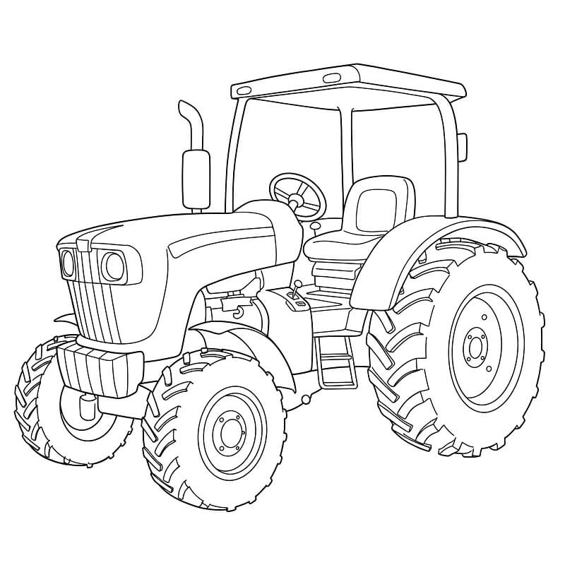 Traktor druckbar für Kinder ausmalbilder