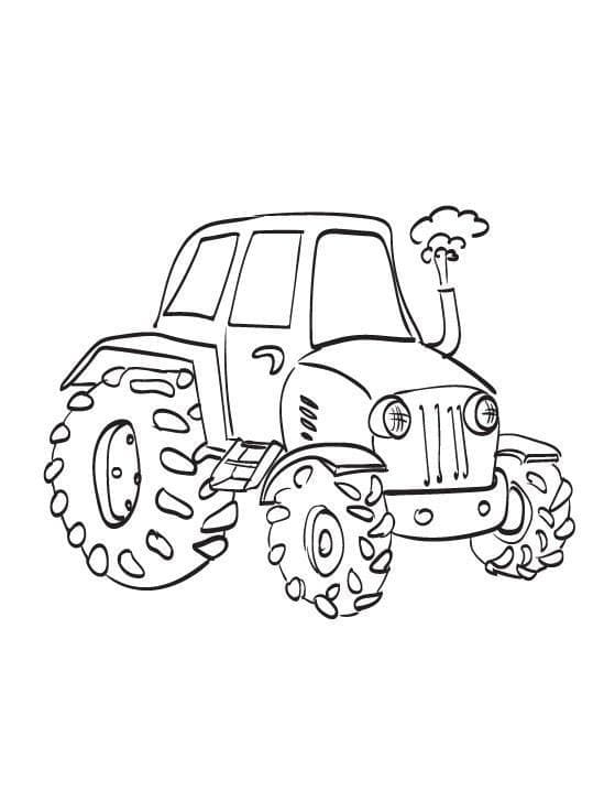 Traktor für 1-jährige Kinder ausmalbilder