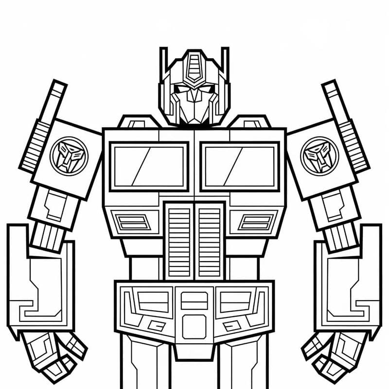 Transformers druckbereit ausmalbilder