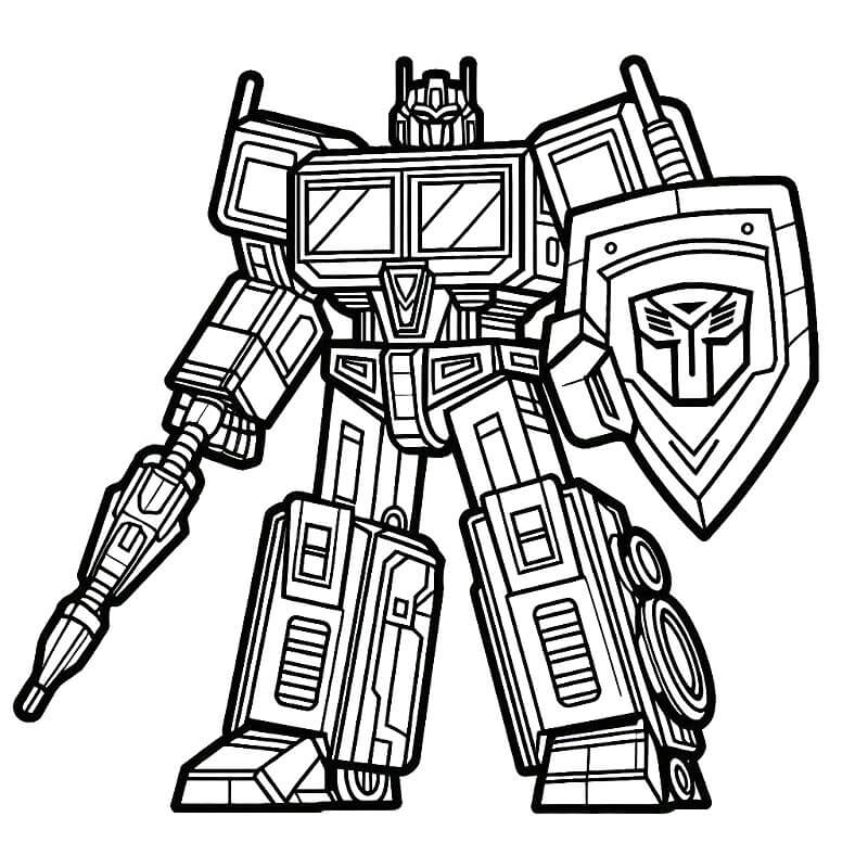 Transformers für 2-jährige Kinder ausmalbilder